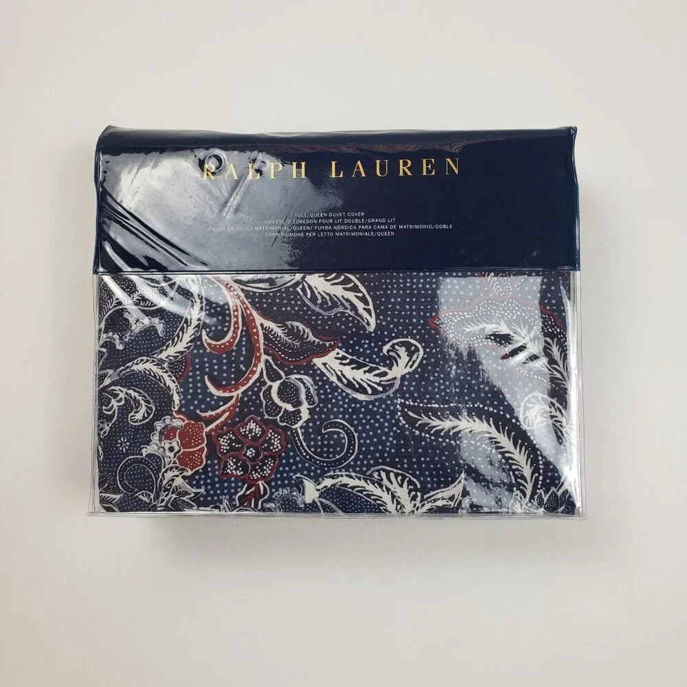 Ralph Lauren Home Mirabelle Full/Queen Duvet Cover in Indigo Blue, 92